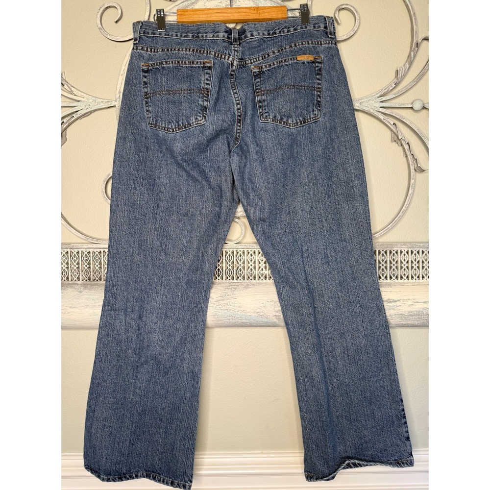 Tommy Jeans Mens Vintage Y2K Medium Wash Straight Leg Denim Pants Size 35x28 - Picture 4 of 7